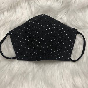 Black double sided face mask